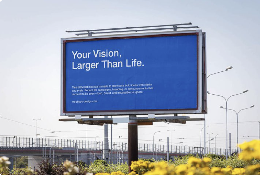Billboard design mockup
